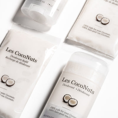 Deodorant stick and refill pouch